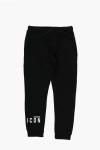 DSQUARED2 ICON BRUSHED COTTON JOGGERS WITH 2 POCKETS