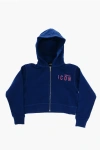 Dsquared2 Icon Brushed Cotton Sweatshirt With Zip Closure
