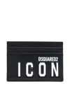 Dsquared2 Small Leather Goods In Nero+bianco