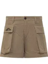 Dsquared2 Icon Cargo Shorts In Beige