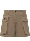 Dsquared2 Icon Cargo Shorts In Beige