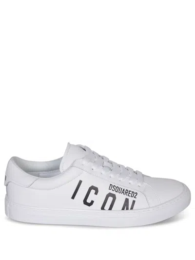 DSQUARED2 ICON CASSETTA WHITE SNEAKERS