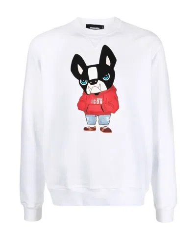 Dsquared2 Icon Ciro-print Sweatshirt In Multicolor