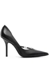 Dsquared2 Pointed-toe Leather Pumps In Black
