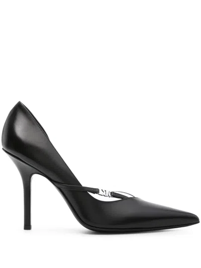 Dsquared2 Women Black Pointed-toe Leather Pumps