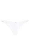 Dsquared2 Logo-print Thong Bikini Bottom In White