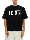 Dsquared2 Black Icon Collection T-shirt In Black