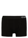 Dsquared2 Icon Cotton-blend Trunks In Black