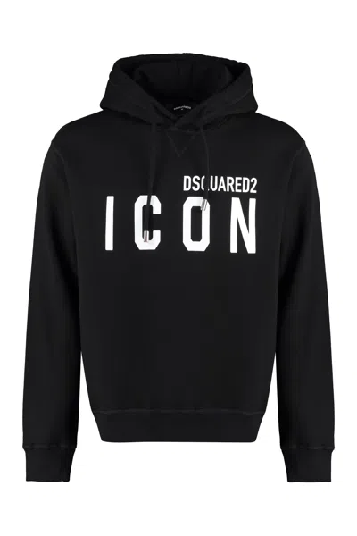 DSQUARED2 ICON COTTON HOODIE
