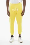 Dsquared2 Icon Cotton Printed Joggers In Yellow