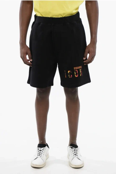 Dsquared2 Logo Printed Knee In Black