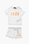 Dsquared2 Icon Cotton Shorts And T-shirt Set