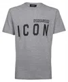 Dsquared2 Icon Cotton T-shirt In Gray