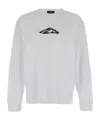 Dsquared2 Long Sleeve T-shirt With Contrasting Icon Print In Cotton Man In White