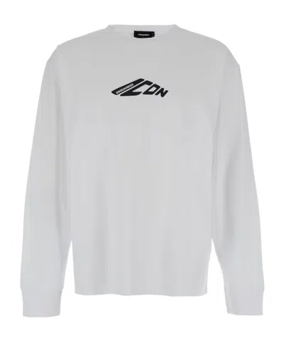 DSQUARED2 DSQUARED2 ICON LOGO PRINTED LONG-SLEEVED T-SHIRT