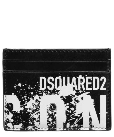 Dsquared2 Icon Credit Card Holder In Black
