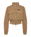 Dsquared2 Icon Cropped Jacket In Brown