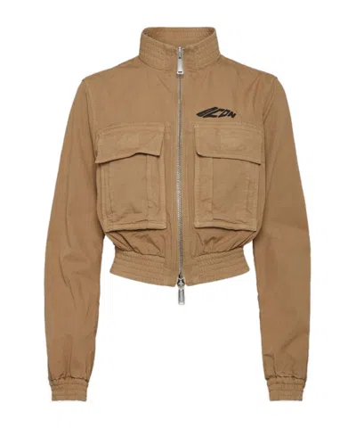DSQUARED2 DSQUARED2 STAND UP COLLAR SHORT JACKET