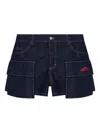 Dsquared2 Denim Shorts With Belt Loops
