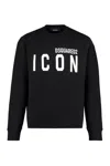 Dsquared2 Icon-print Crew Neck Sweatshirt In Black