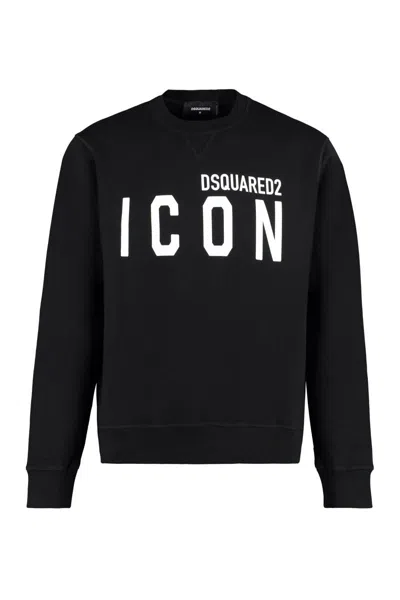 DSQUARED2 DSQUARED2 ICON DETAIL COTTON SWEATSHIRT