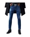 Dsquared2 Icon Distressed Skinny Jeans In Blue