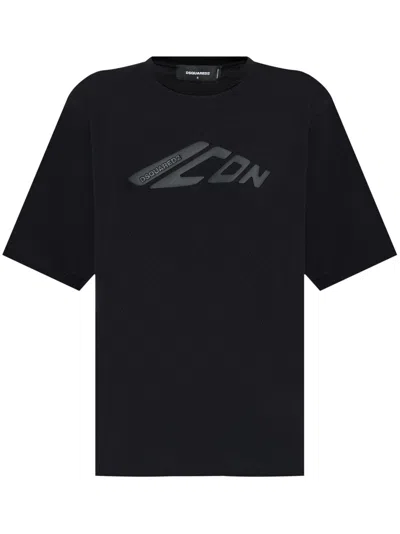 DSQUARED2 ICON-EMBOSSED T-SHIRT