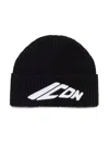 Dsquared2 Icon Embroidered Beanie In Black