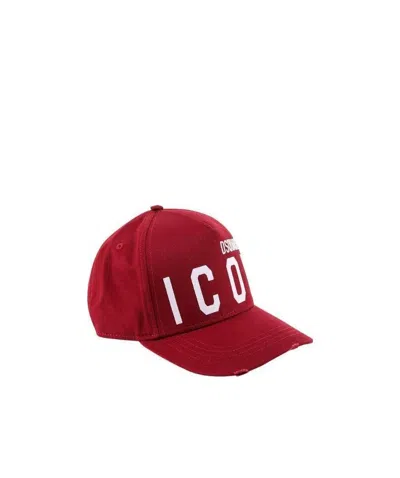 Dsquared2 Icon Embroidered Cap In Multicolor