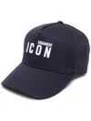 Dsquared2 Icon Embroidered Logo Cap In Blue