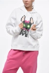 Dsquared2 Icon Fleeced-cotton Cool Fit Hoodie With Print In Multi