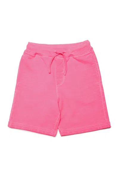 Dsquared2 Kids' Icon Logo-print Cotton Shorts In Pink