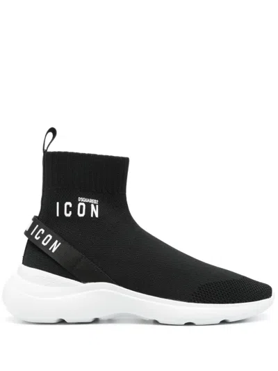 DSQUARED2 ICON FLY HIGH-TOP SNEAKERS