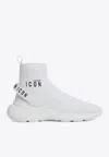 Dsquared2 Logo-print Sock Sneakers In White