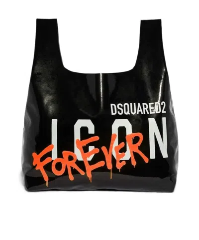 Dsquared2 Icon Forever Handbag In Black