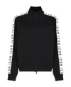 Dsquared2 Icon Funnel-neck Zip-up Jacket In Black