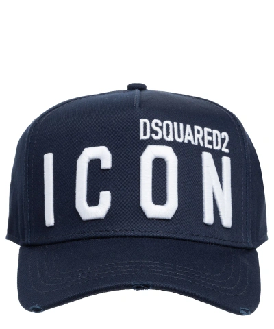 Dsquared2 Icon Hat In Blue