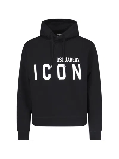 DSQUARED2 DSQUARED2 "ICON" HOODIE – BLACK