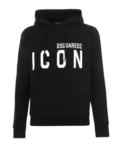 Dsquared2 Icon Hoodie In Black