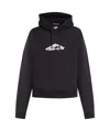 Dsquared2 D2 Logo Printed Drawstring Hoodie In Black