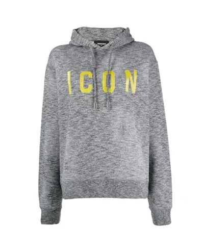 Dsquared2 Icon Hoodie In Gray