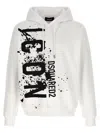 Dsquared2 Icon Man Sweatshirt White Size L Cotton In Multicolor