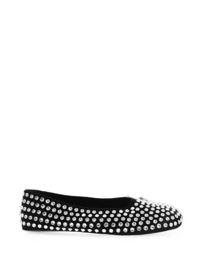 Dsquared2 Icon Jewel-embellished Ballet Flats In Black