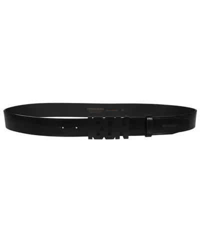 Dsquared2 Icon Logo Belt In Black