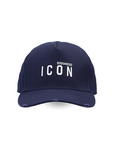 Dsquared2 Icon Logo Baseball Cap In Blue