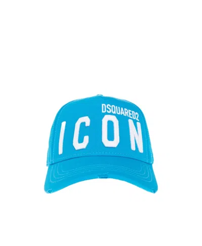 Dsquared2 Icon Logo-detail Cap In Blue
