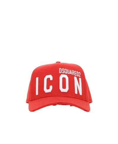 Dsquared2 Icon Logo-detail Cap In Red