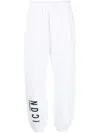 Dsquared2 Icon Logo Jersey Track Pants In White