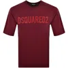 Dsquared2 Loose Fit T-shirt In Red
