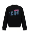 Dsquared2 Icon Logo-print Cotton Sweatshirt In Black